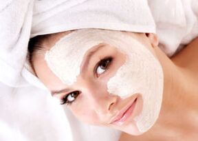 white clay mask